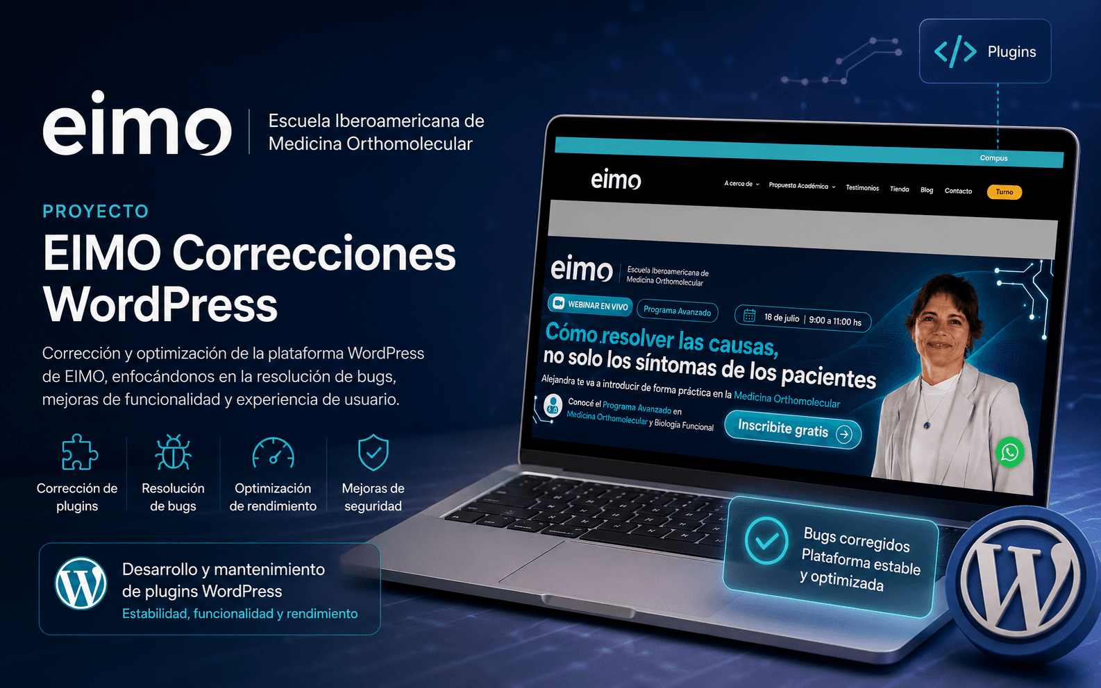 EIMO · Correcciones WordPress